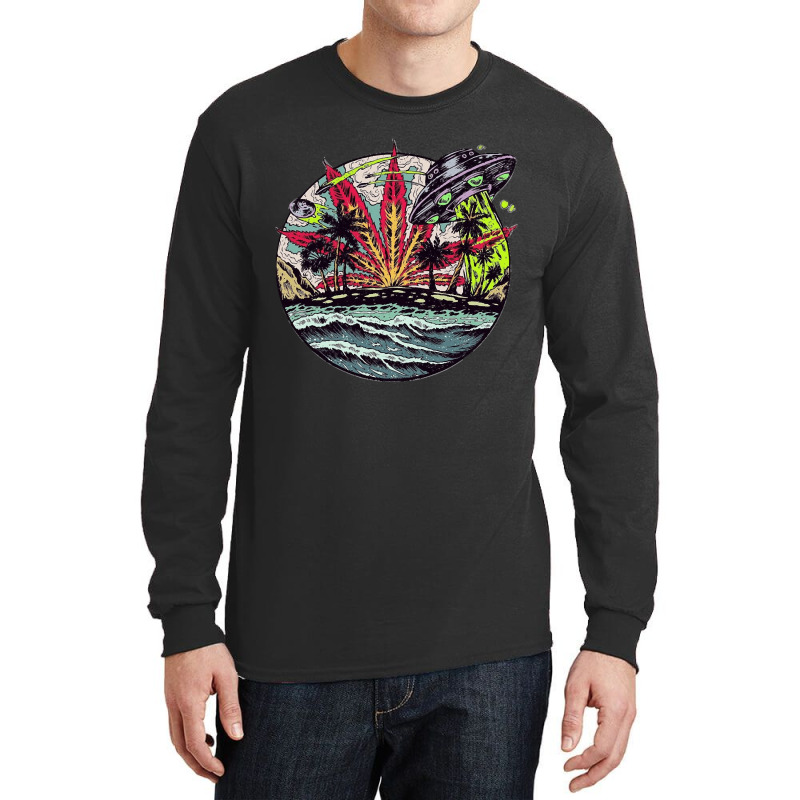 Marijuana Martian, Marijuana Martian Vintage, Marijuana Martian Art, M Long Sleeve Shirts | Artistshot