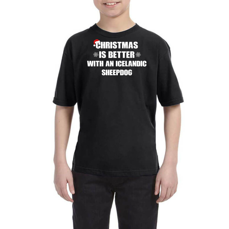 Christmas Is Better With A Icelandic Sheepdog Dog Youth Tee by Thanhhuong90 | Artistshot