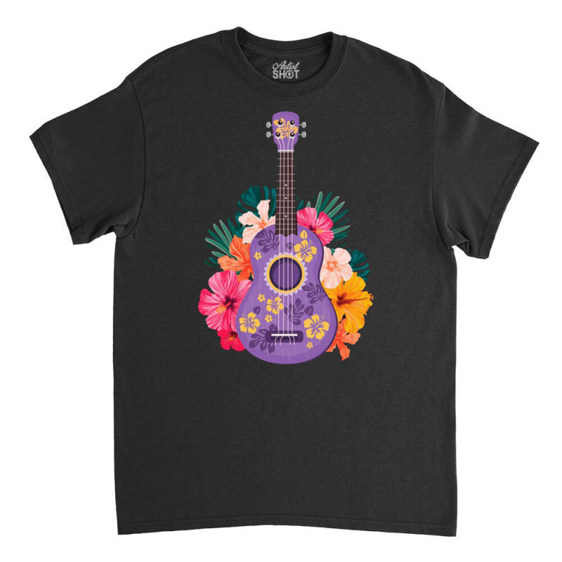 Ukulele Music Instrument Fan, Ukulele Music Instrument Fan Art, Ukulel Classic T-shirt by SHOODOD | Artistshot