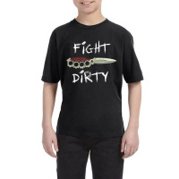 Fight Dirty Finger Or Knuckle Knife Pastel Goth Youth Tee | Artistshot