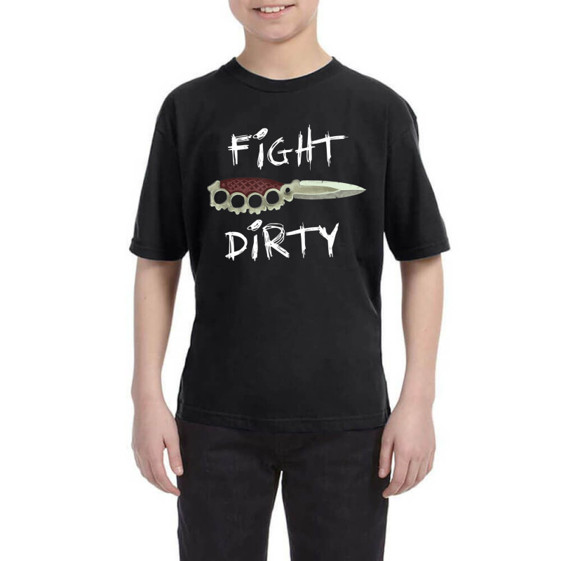 Fight Dirty Finger Or Knuckle Knife Pastel Goth Youth Tee by Aiello Mcdade | Artistshot