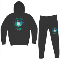 Funny Pug Just A Girl Who Loves Pugs Dog Lover Hoodie & Jogger Set | Artistshot