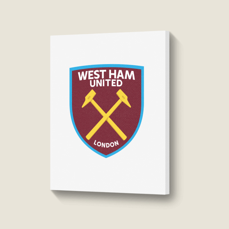 West #ham United Fc Portrait Canvas Print | Artistshot