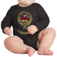 Clan Macdonald Scottish Pride Family Coat Of Arms Long Sleeve Baby Bodysuit | Artistshot