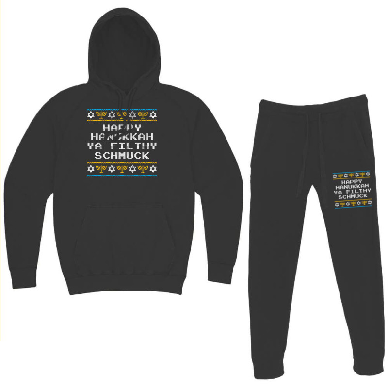 Funny Jewish Hanukkah Ya Filthy Schmuck Hoodie & Jogger Set | Artistshot