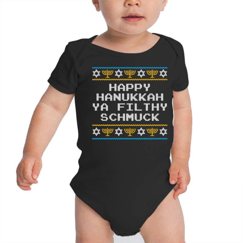 Funny Jewish Hanukkah Ya Filthy Schmuck Baby Bodysuit | Artistshot