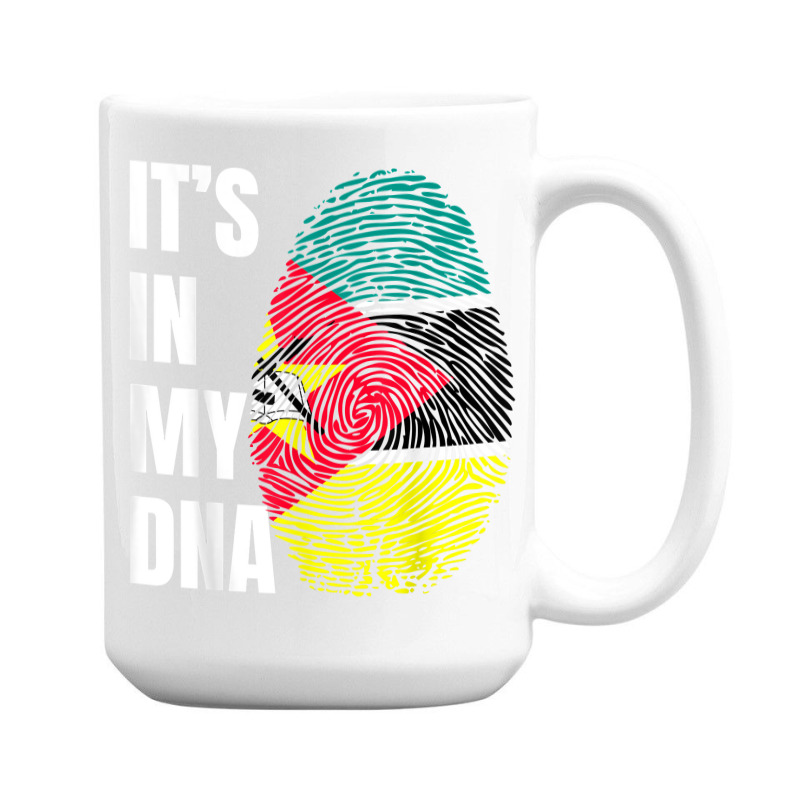 Fingerprint Dna Biometry Flag Mozambique T Shirt 15 Oz Coffee Mug by cm-arts | Artistshot