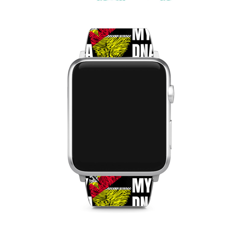 Fingerprint Dna Biometry Flag Mozambique T Shirt Apple Watch Band by cm-arts | Artistshot