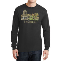 Edinburgh City Scotland Uk Souvenir Gift For Men Women T Shirt Long Sleeve Shirts | Artistshot