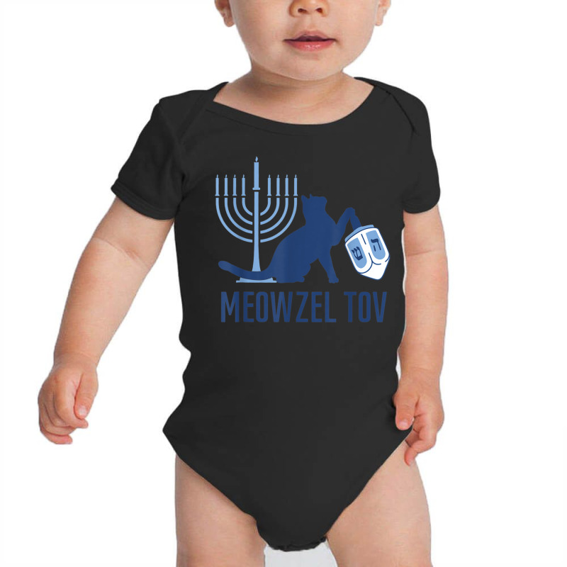 Meowzel Tov Ugly Hanukkah Funny Vintage Ugly Holiday Jewish T Shirt Baby Bodysuit | Artistshot