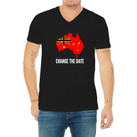 Invasion Day Change The Date V-neck Tee | Artistshot