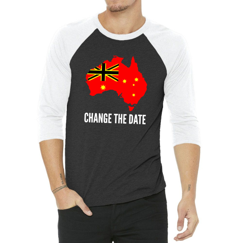 Invasion Day Change The Date 3/4 Sleeve Shirt by cm-arts | Artistshot