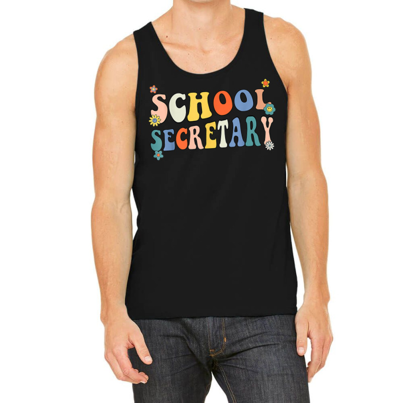 Groovy School Secretary Coping Skills Back To School T Shirt Tank Top | Artistshot