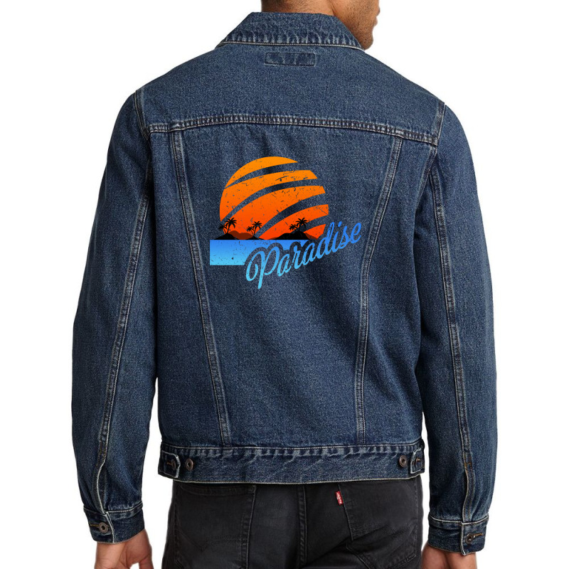 Paradise Men Denim Jacket by autlu2024 | Artistshot