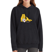 Small Cat Writes Nasty Woman Sign Kamala Vintage Hoodie | Artistshot