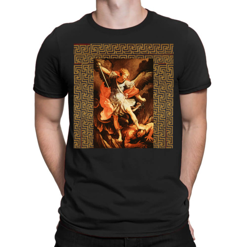 St. Michael Archangel By Guido Reni T-Shirt by cm-arts | Artistshot