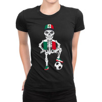 Mexico Soccer Skeleton Fan Team Ladies Fitted T-shirt | Artistshot