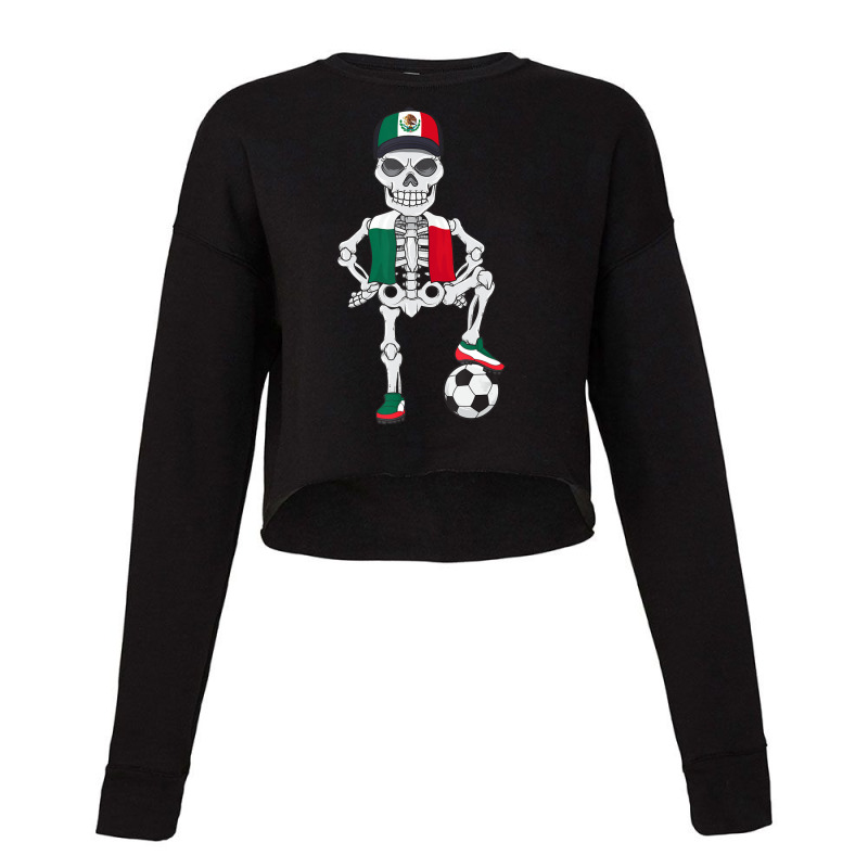 Mexico Soccer Skeleton Fan Team Cropped Sweater by Kemriban527 | Artistshot