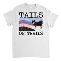 Finnish Lapphund Tails On Trails Funny Dog Hiking T Shirt Classic T-shirt | Artistshot