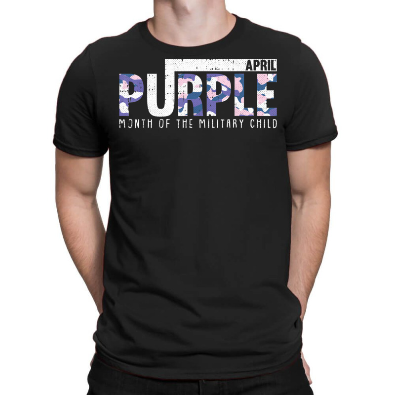 Purple Camo Month Of The Military Child Army Soldier Kids T-shirt | Artistshot