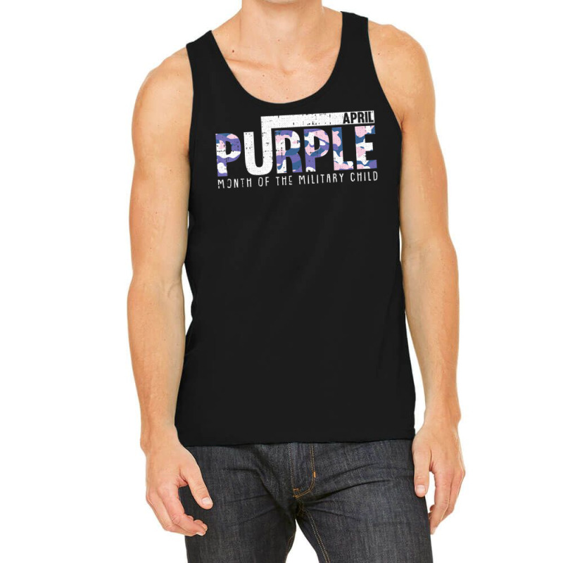 Purple Camo Month Of The Military Child Army Soldier Kids Tank Top | Artistshot