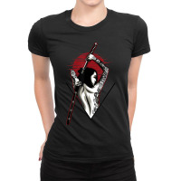 Anime Female Samurai Warrior With Samurai Swords Ladies Fitted T-shirt | Artistshot