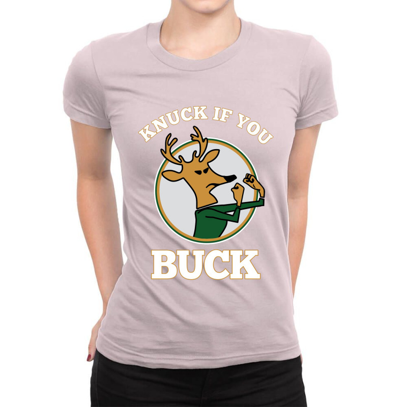 Knuck If You Buck Tee Ladies Fitted T-Shirt by drakebimbi | Artistshot