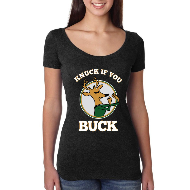 Knuck If You Buck Tee Women's Triblend Scoop T-shirt by drakebimbi | Artistshot