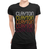 Clayton, Ny Vintage Style New York Ladies Fitted T-shirt | Artistshot