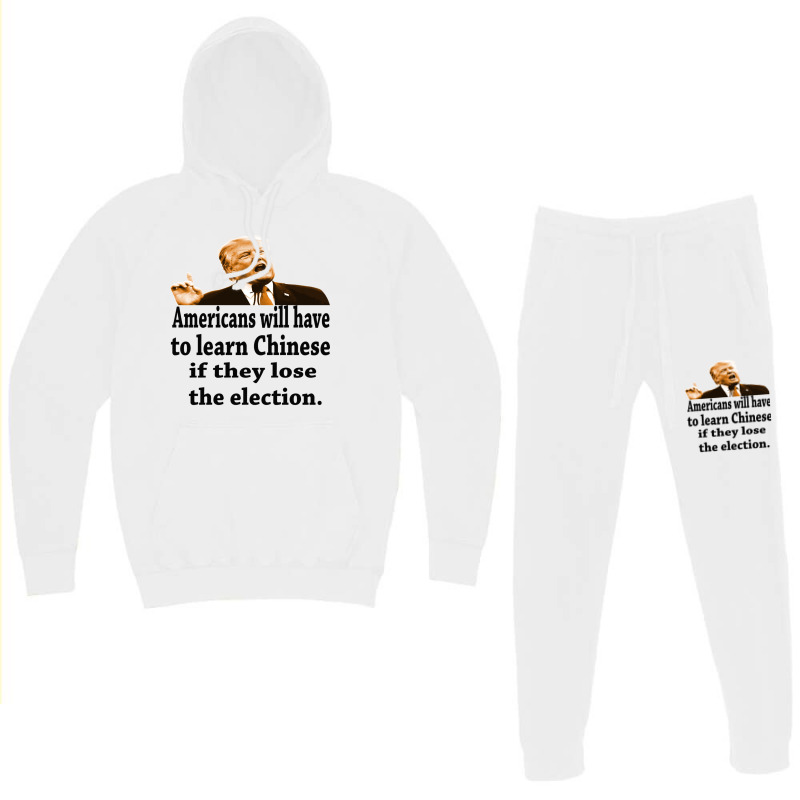 Donald Trump Fitted V-neck Hoodie & Jogger Set | Artistshot