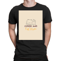 Coder And Cat Mom Codingcoder Software Engineer Developer Programmer G T-shirt | Artistshot