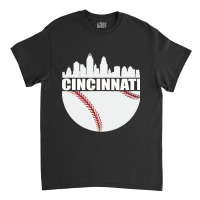 Vintage Downtown Cincinnati Shirt Baseball Retro Ohio State Classic T-shirt | Artistshot