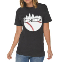 Vintage Downtown Cincinnati Shirt Baseball Retro Ohio State Vintage T-shirt | Artistshot