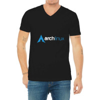 Dark Arch Linux V-neck Tee | Artistshot