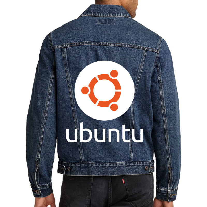 Dark Color Ubuntu Linux Men Denim Jacket by KEITHSHAPIRO | Artistshot