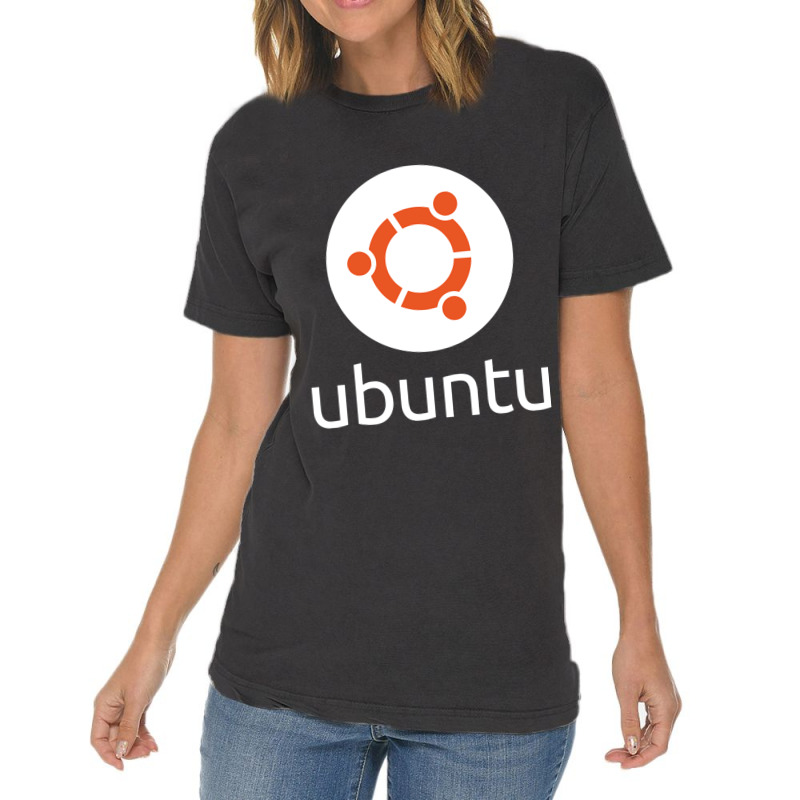 Dark Color Ubuntu Linux Vintage T-Shirt by KEITHSHAPIRO | Artistshot