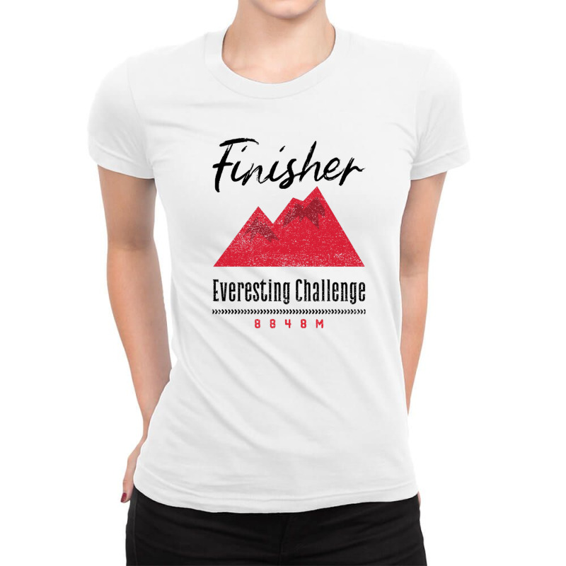 Cycling Everesting Challenge Finisher 8848m Classic Ladies Fitted T-Shirt by cm-arts | Artistshot