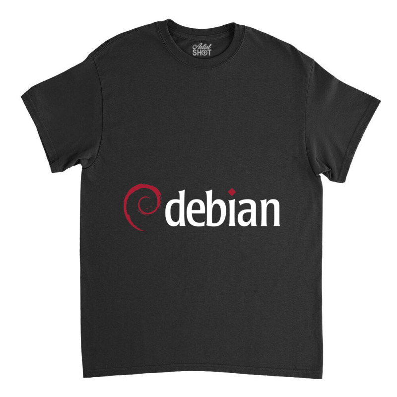 Dark Debian Linux Classic T-shirt by KEITHSHAPIRO | Artistshot