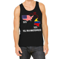 Half American Half Colombian Flag Combined Map Colombia Usa T Shirt Tank Top | Artistshot