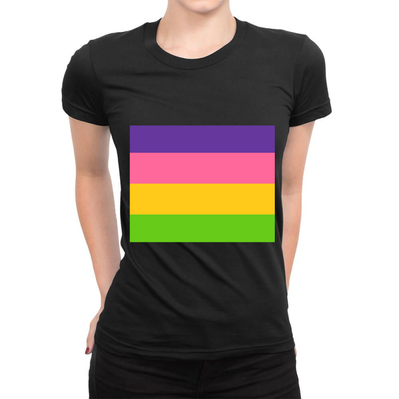 Sappho Poem Lesbian Pride Flag Ladies Fitted T-Shirt by cm-arts | Artistshot