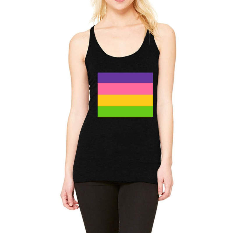 Sappho Poem Lesbian Pride Flag Racerback Tank by cm-arts | Artistshot