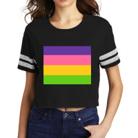 Sappho Poem Lesbian Pride Flag Scorecard Crop Tee | Artistshot