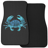 Aqua Colored Crab Front Car Mat | Artistshot