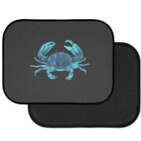 Aqua Colored Crab Rear Car Mat | Artistshot