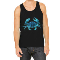 Aqua Colored Crab Tank Top | Artistshot