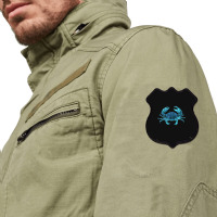 Aqua Colored Crab Shield Patch | Artistshot