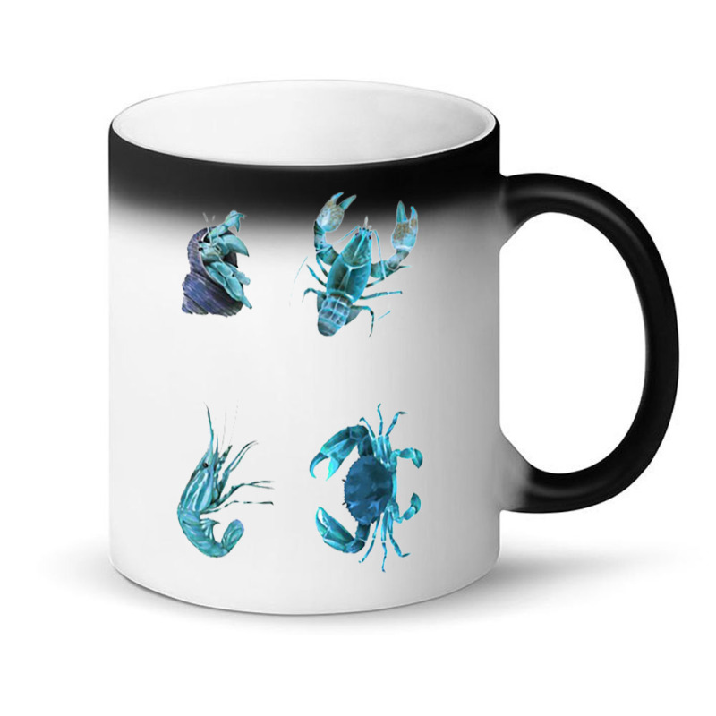 Aqua Colored Crustacean Magic Mug | Artistshot