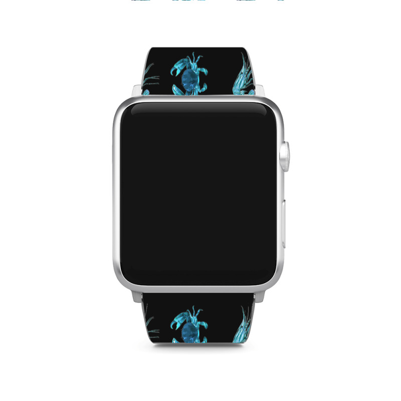 Aqua Colored Crustacean Apple Watch Band | Artistshot