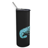 Aqua Colored Prawn Skinny Tumbler | Artistshot