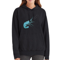 Aqua Colored Prawn Vintage Hoodie | Artistshot